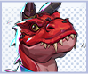 Devil Dinosaur portrait