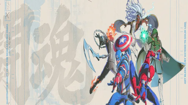 Marvel Tokon: Fighting Souls — anime-styled Marvel heroes including Captain America, Spider-Man, and Storm by Arc System Works